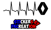 Sticker electrocardiogramme renault 2019