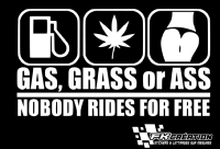 Sticker gas Grass or Ass