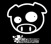 Sticker pig jdm