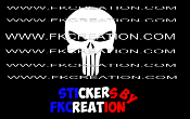 Sticker Punisher bouton start