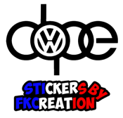 Sticker Dope volkswaggen