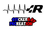 Sticker electrocardiogramme Vw R