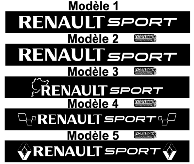 Bandeau pare soleil Renault Sport RS Performance - Pro-RS