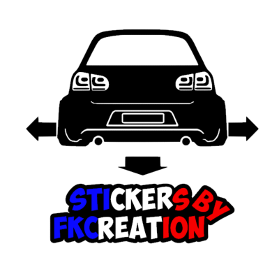 Sticker down and out golf 6 gti decals autocollant