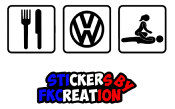 Sticker Eat VW sexe