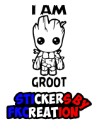 Sticker i am groot