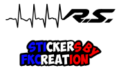 Sticker electrocardiogramme renault sport v1