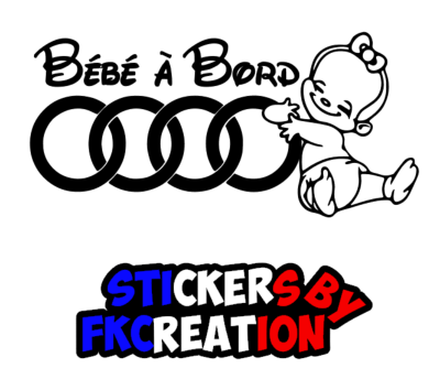 Stickers BÉBÉ A BORD AUDI